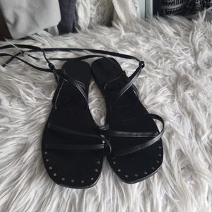 Elegant Black Strappy Sandals